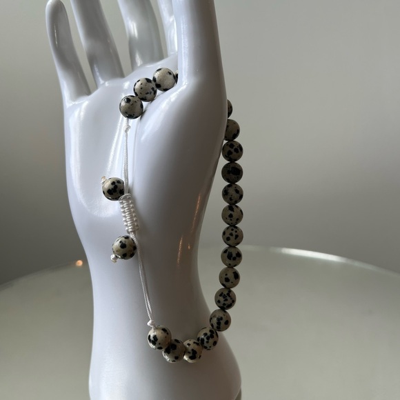 ✨HOST PICK✨ Handmade Dalmatian Jasper gemstone bracelet and it is adjustable. - Picture 5 of 6